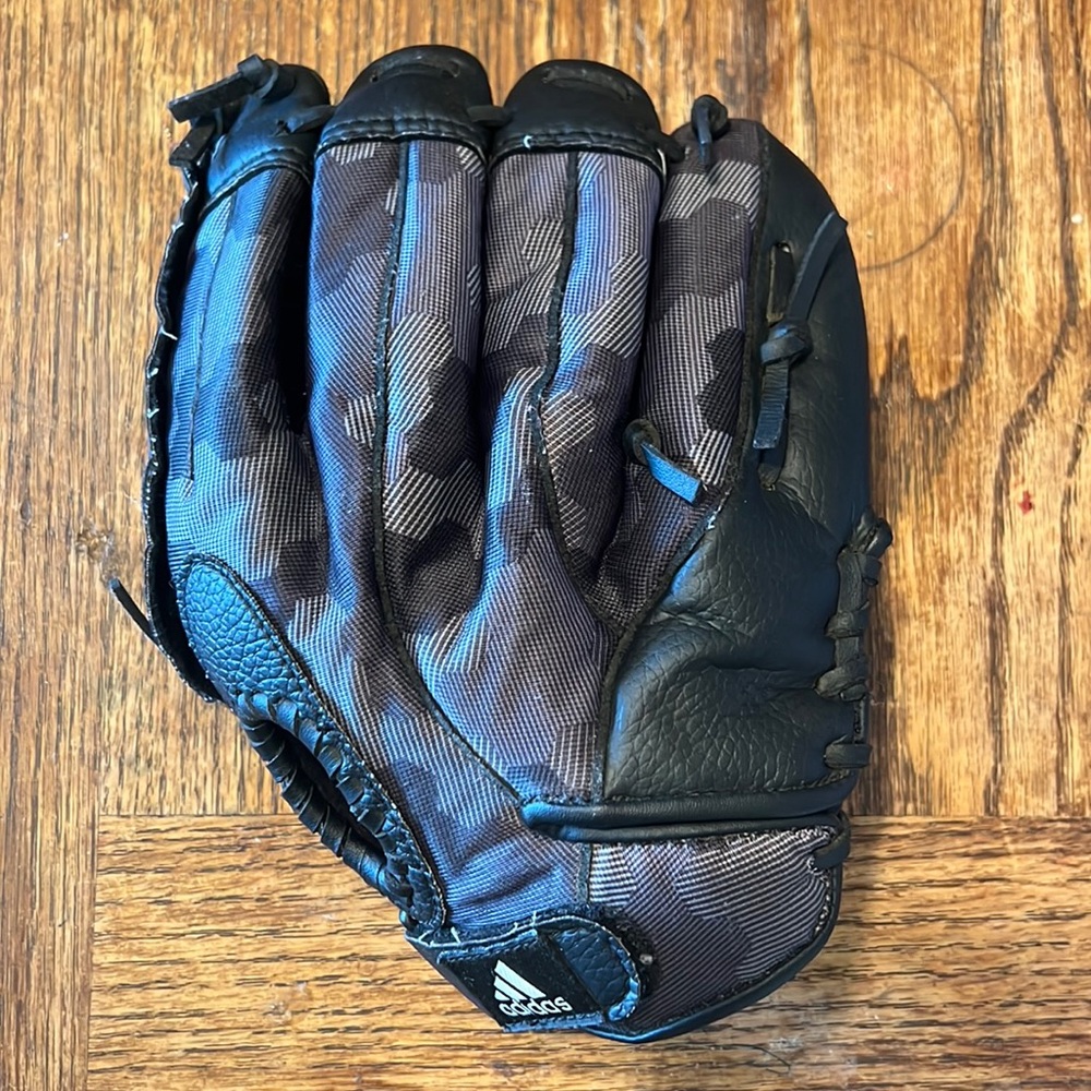 Adidas left handed (fits on right hand) 11” baseball glove